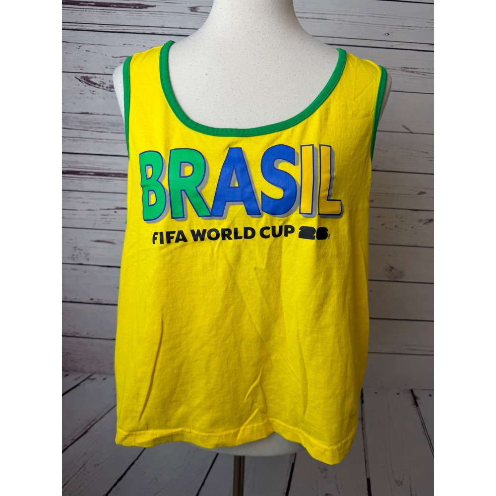 FIFA World Cup 2026 Brasil Tank Top XL graphic Soccer Mens Futbol Extra Large